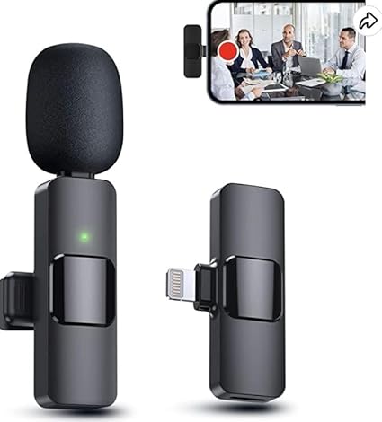 DA-GODO Wireless Microphone 2-in-1 Lavalier Mic with Receiver for iPhone/Android Type-C Plug & Play Clip-On Mini Microphone for YouTube Vlogging, Zoom (K8-Mic) Brand: DA-GODO - Image 6