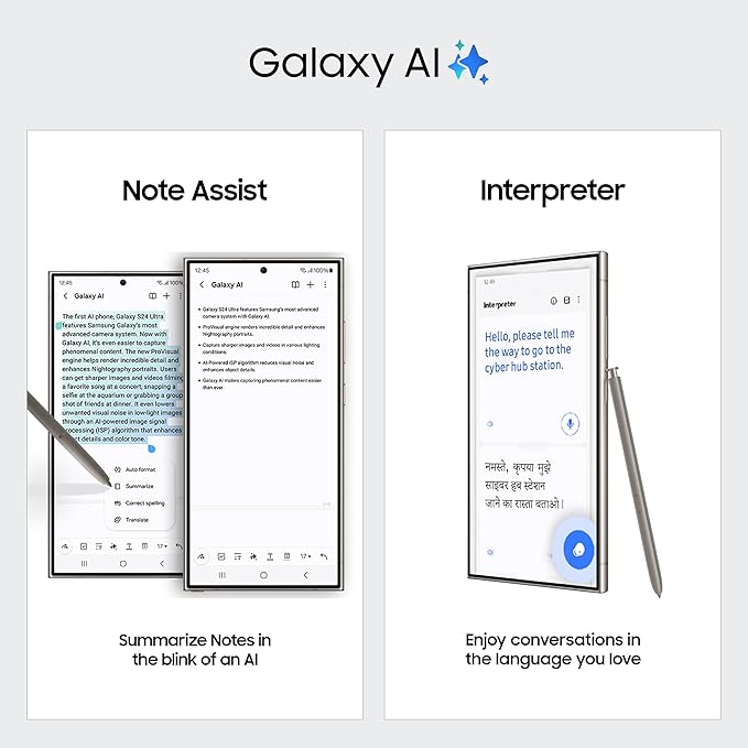 Samsung Galaxy S24 Ultra 5G AI Smartphone with Galaxy AI (Titanium Gray, 12GB, 256GB Storage), Snapdragon 8 Gen 3, 200 MP Camera with ProVisual Engine and 5000mAh Battery Visit the Samsung Store - Image 3